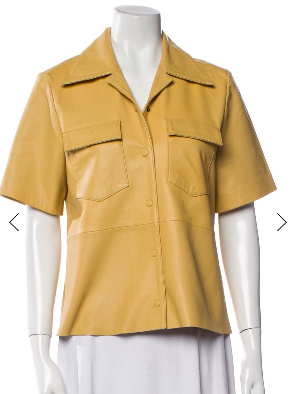 Remain BirgerChristensen leather shirt sz 34 EU